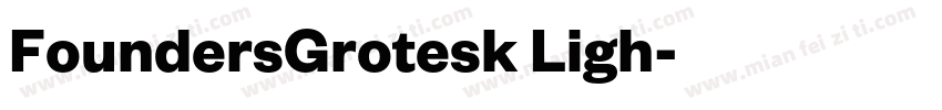 FoundersGrotesk Ligh字体转换